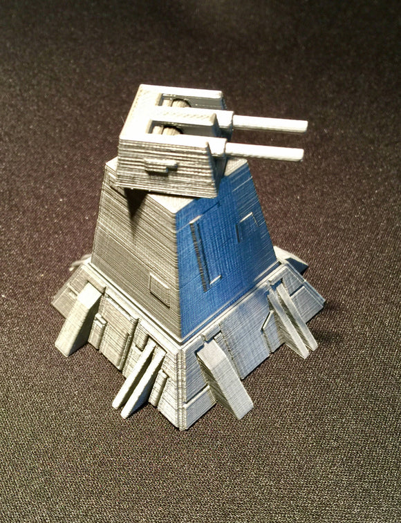 XX-9 Turbolaser Turret for X-Wing Miniatures (w/optional platform)