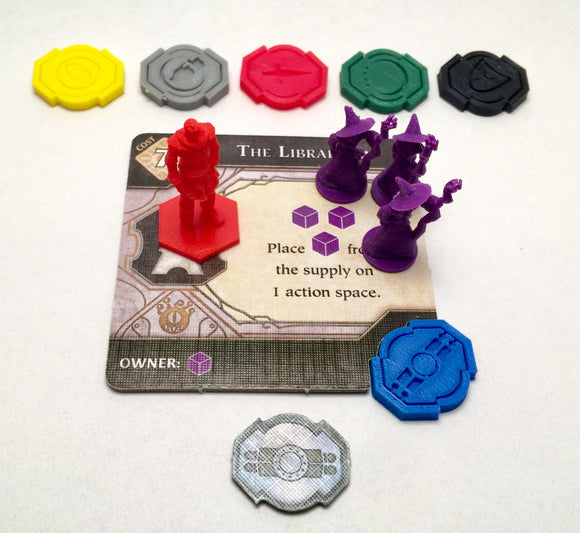 Lords of Waterdeep Building Tokens Economy Set