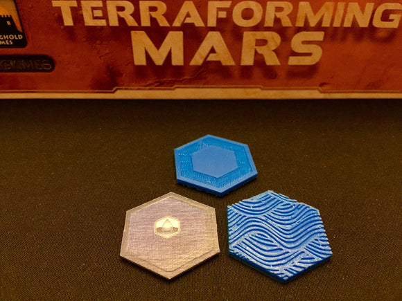 Terraforming Mars Water Tiles (9)