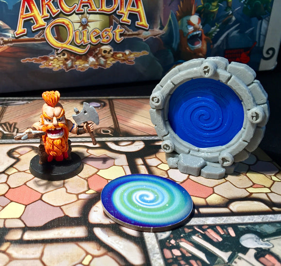 Arcadia Quest Portals (with optional blue and red token)