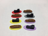 Brass Boat and Train Link Tokens (set of 56)