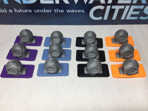 Underwater Cities Action Tiles (set of 12)